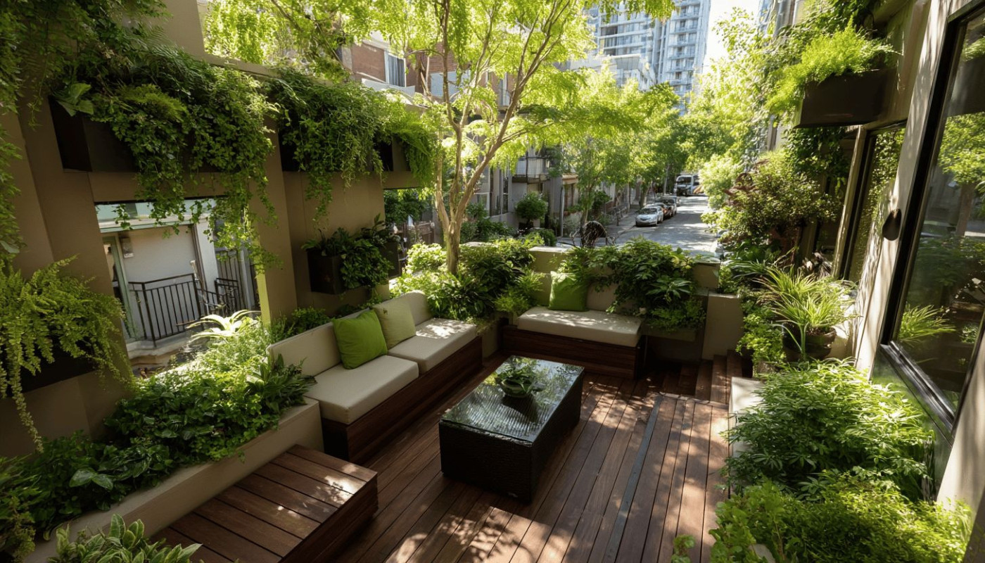 Optimisation de l'espace dans les petits jardins urbains